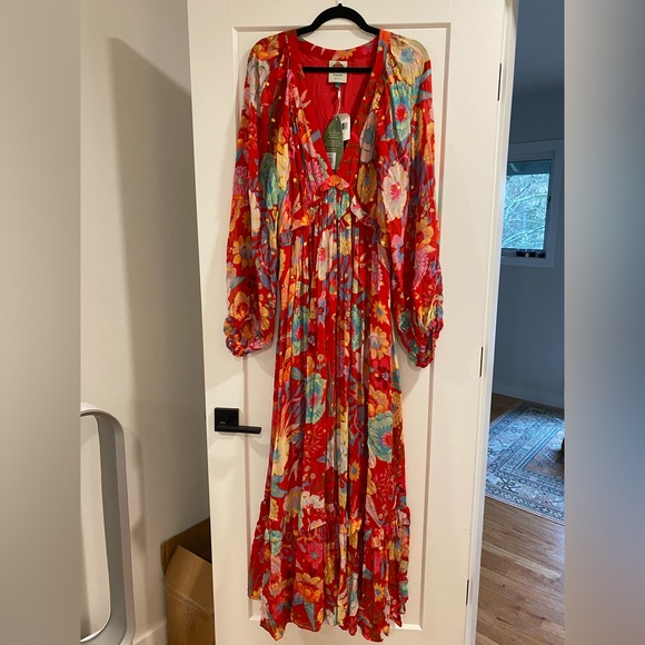 farm rio hudson floral maxi dress Farm Rio Hudson Floral Maxi Dress